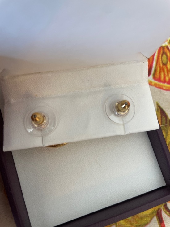 Joan Rivers Gold Dome Earrings - Picture 2 of 3